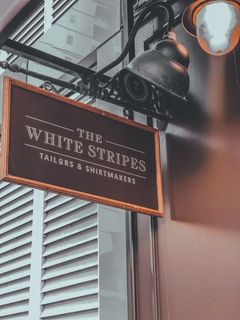 The White Stripes Tailors & Shirtmakers luxury tailoring store in AbuDhabi