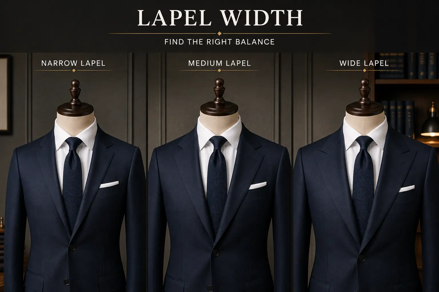 bespoke suit lapel width dubai