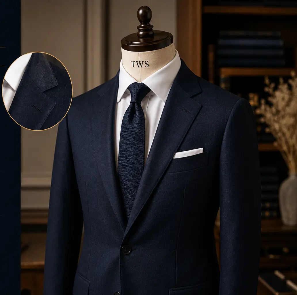 notch lapel bespoke suit dubai